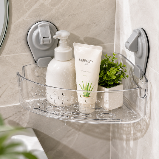 Suction Corner Bath Basket