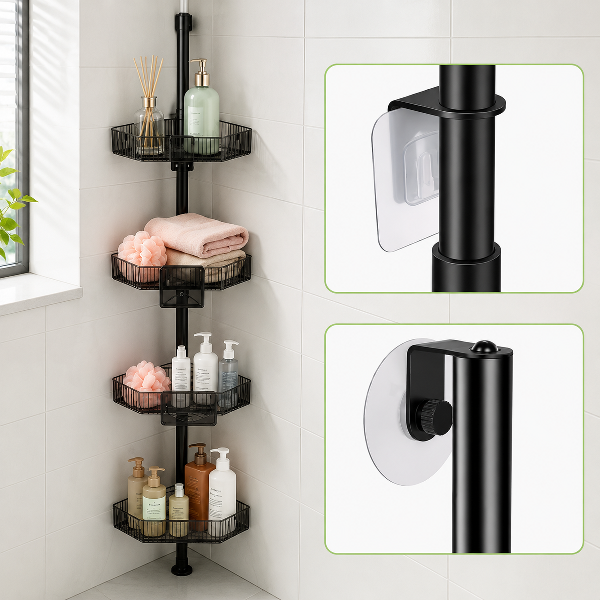 4-Tier Corner Shower Caddy