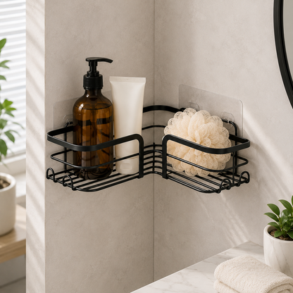 3-Piece Adhesive Corner Shelf Set