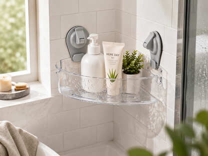 Suction Corner Bath Basket