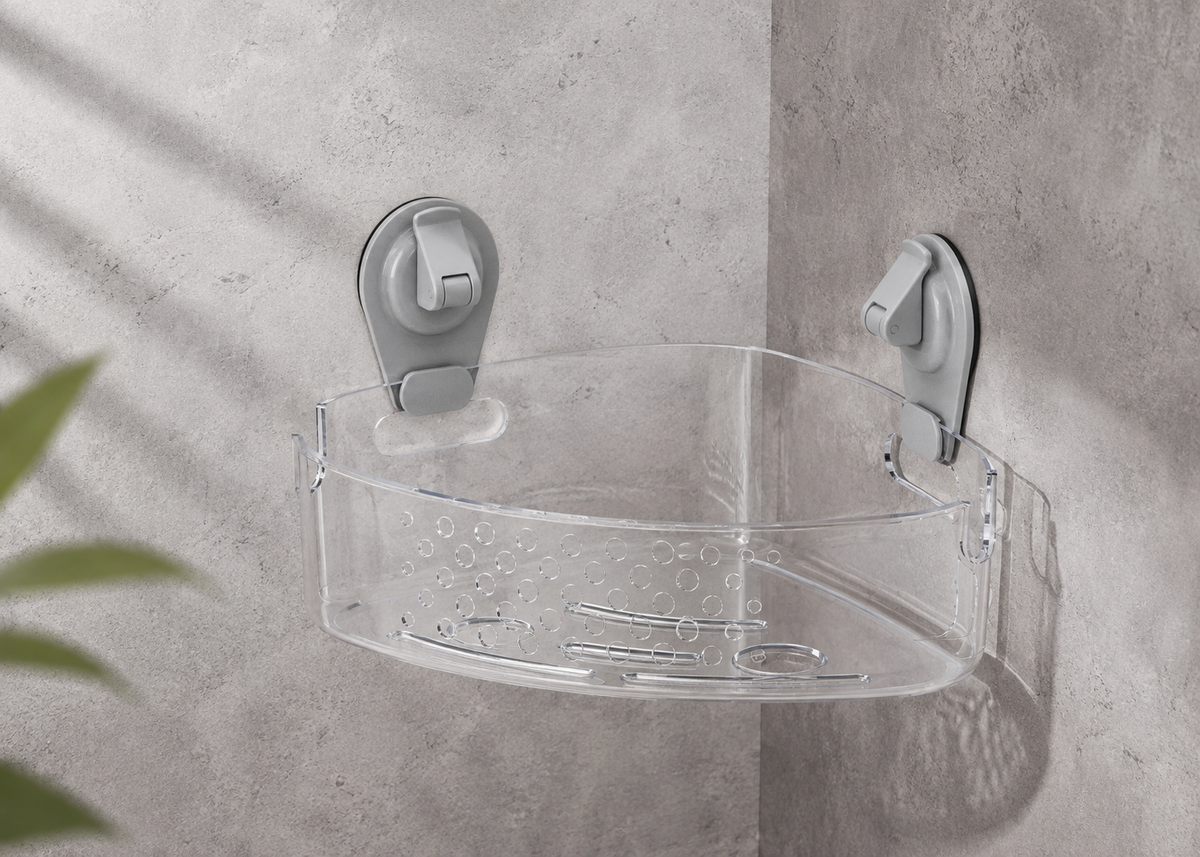 Suction Corner Bath Basket