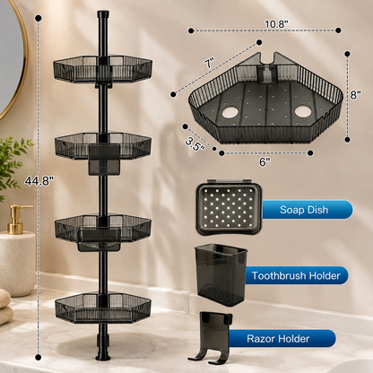 4-Tier Corner Shower Caddy