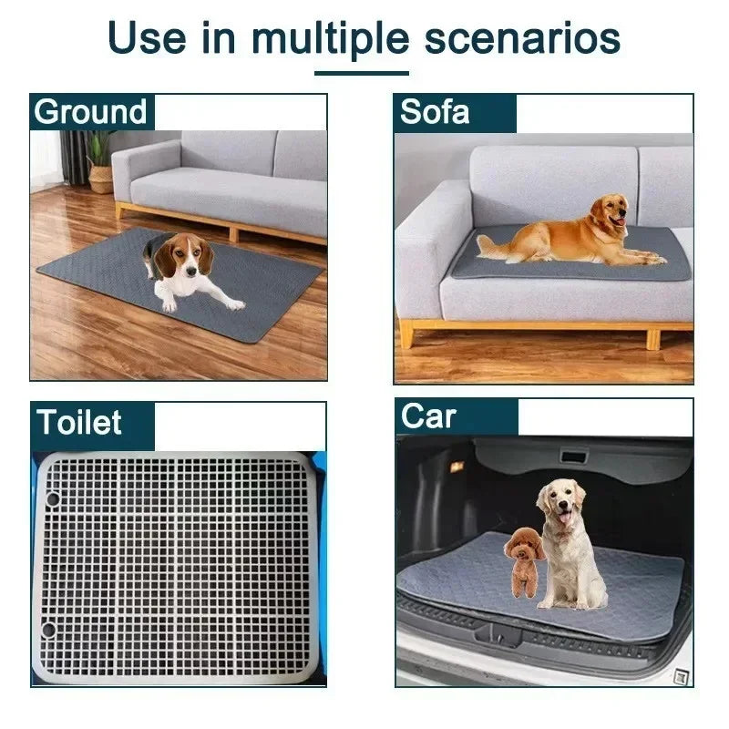 Reusable Washable Pet Training Pad with Leak-Proof Protection